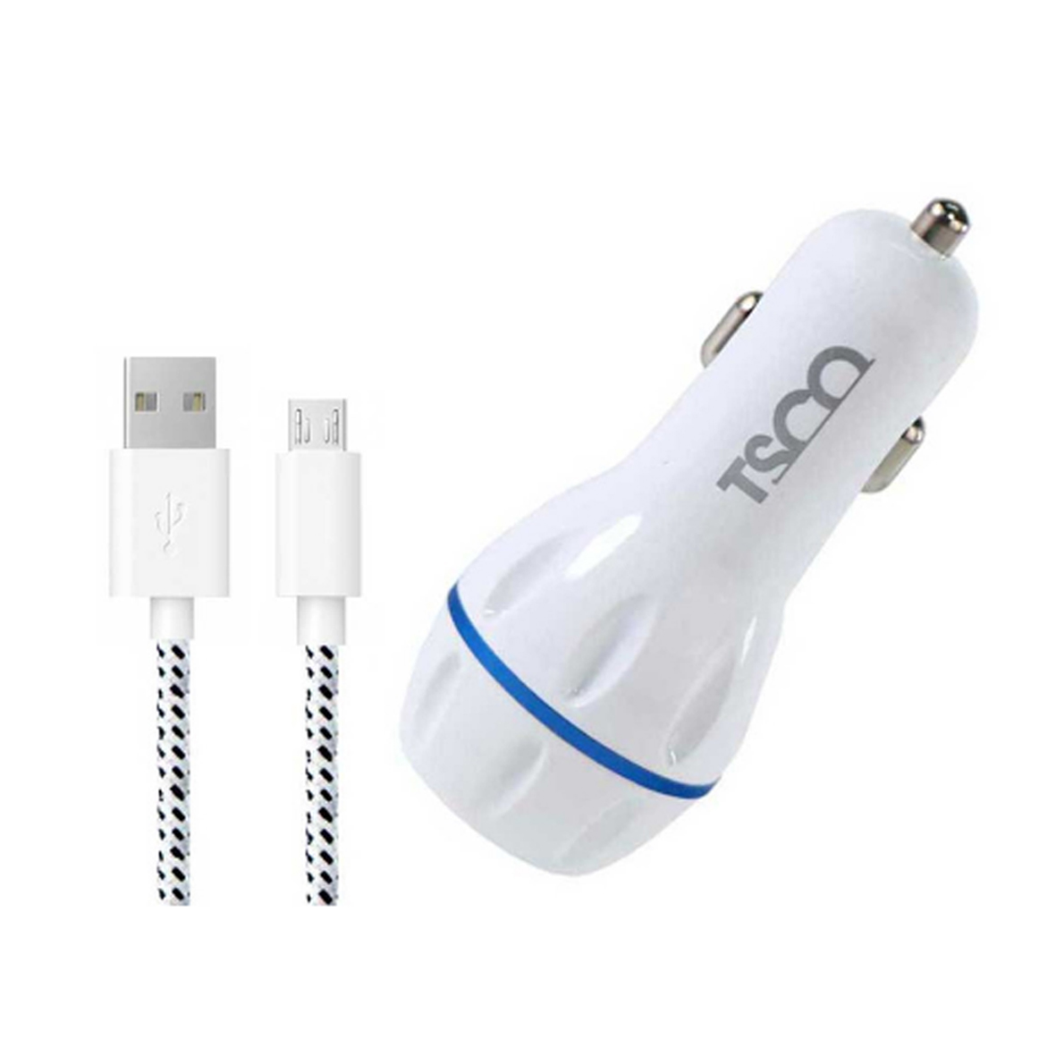 شارژر فندکی تسکو مدل TCG 28 به همراه کابل تبدیل microUSB